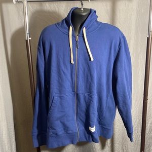Over-Sized Life Is Good Zip-Up Sweater